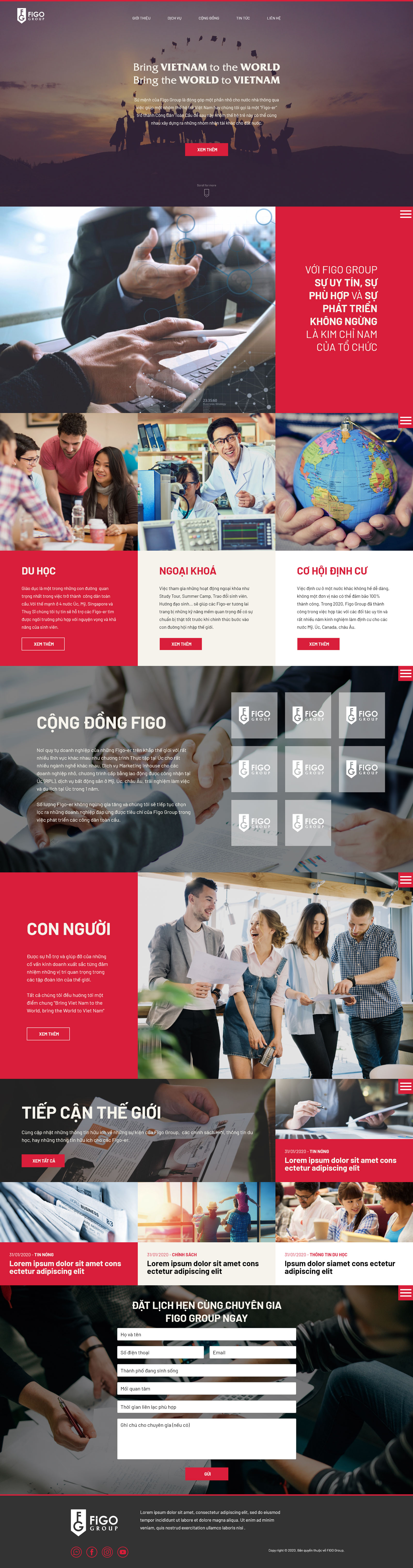 Thiết kế website cộng đồng Figo Group